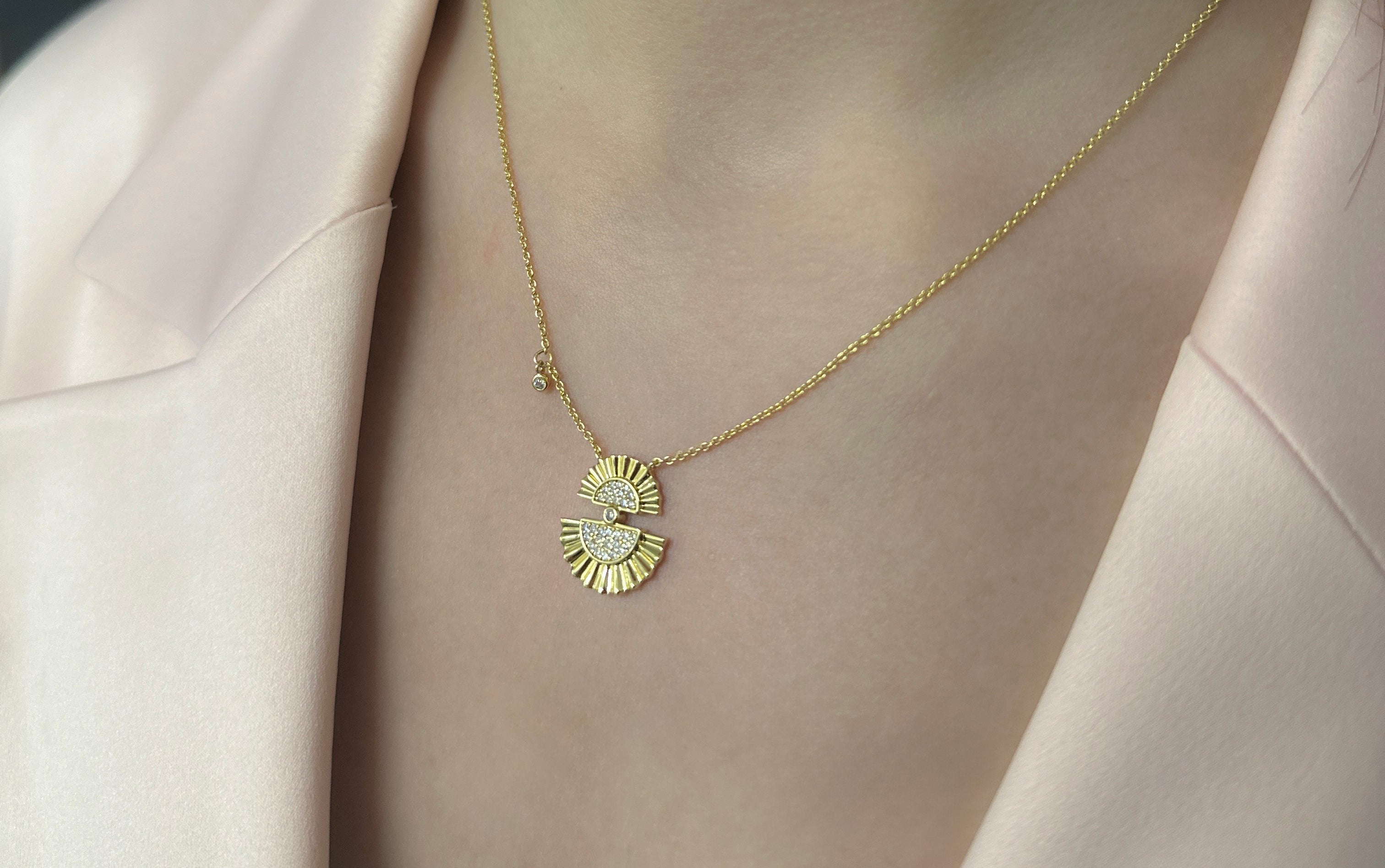 Einzigartige vergoldete Kette