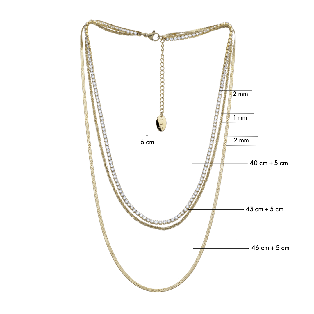 pretty chainset collier mit Maße