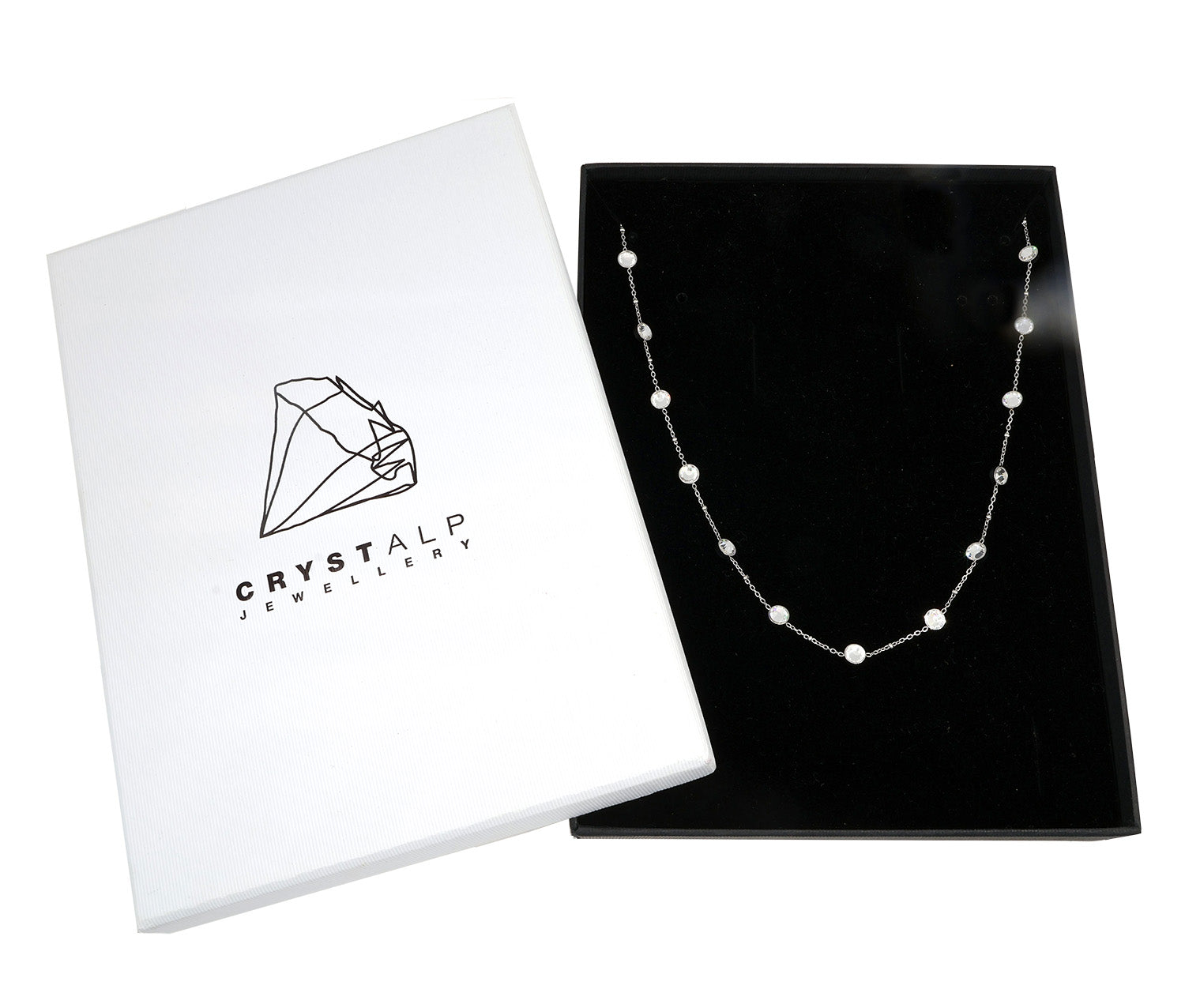 double face necklace in der Schmuckverpackung