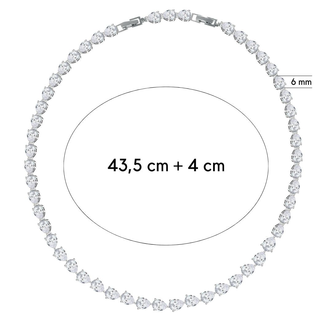 Droplet Collier mit Maße