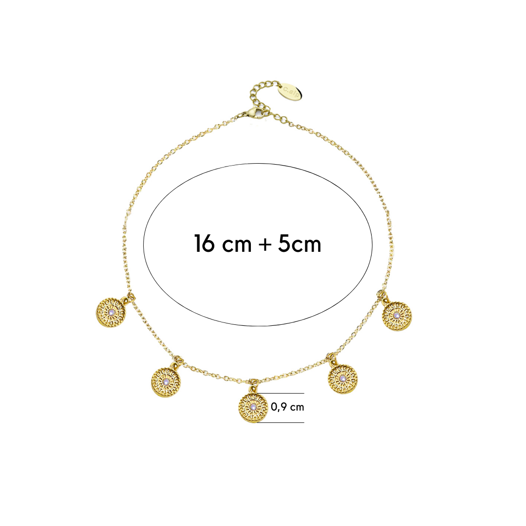 Sunray Charm Bracelet mit Maße