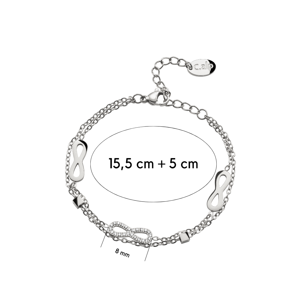 Infinity Bracelet mit Maße