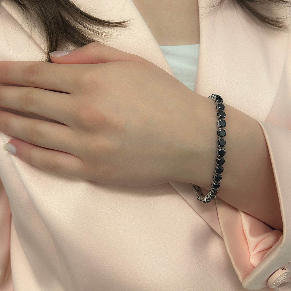 Pulsera de 5 mm con brillo brillante