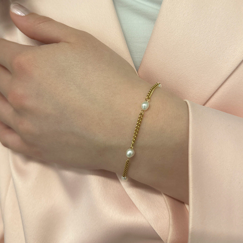 Pulsera de perlas de marea