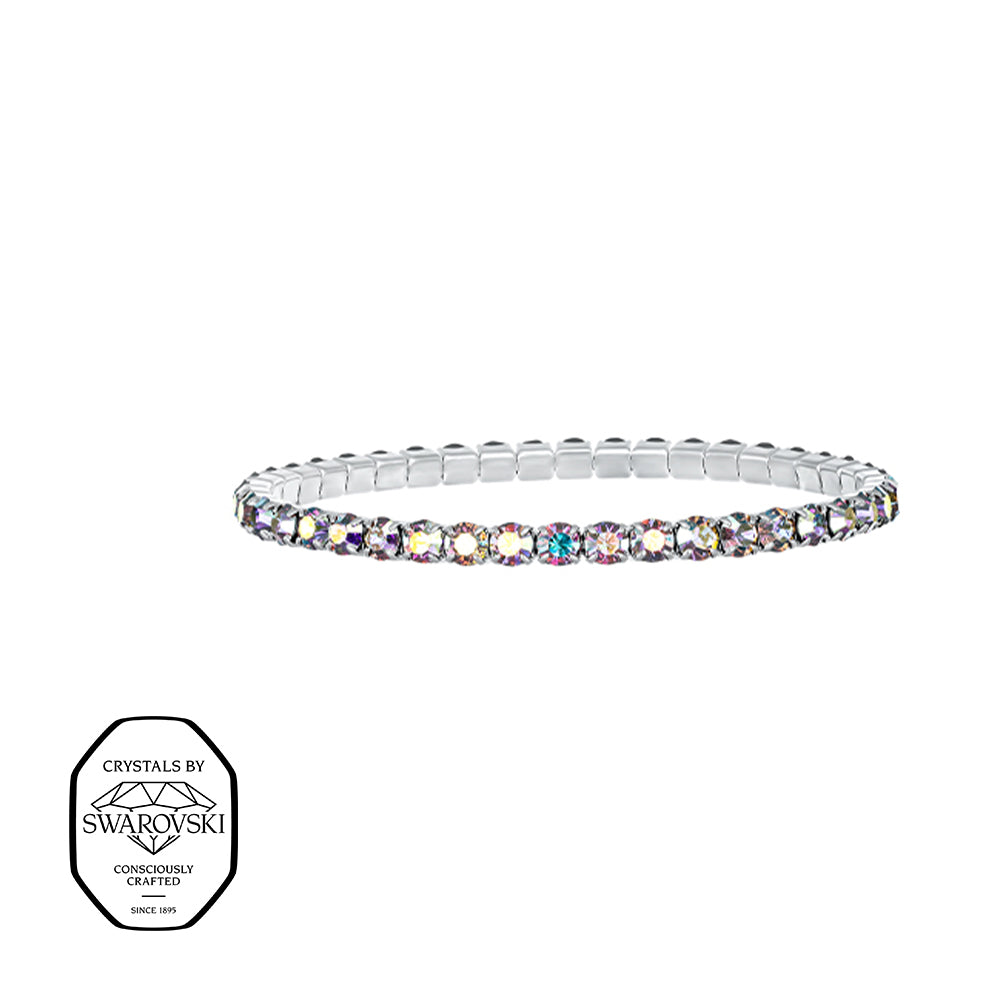 Schmales Armband mit Swarovski® Kristallen – filigraner hochwertiger Modeschmuck von Crystalp