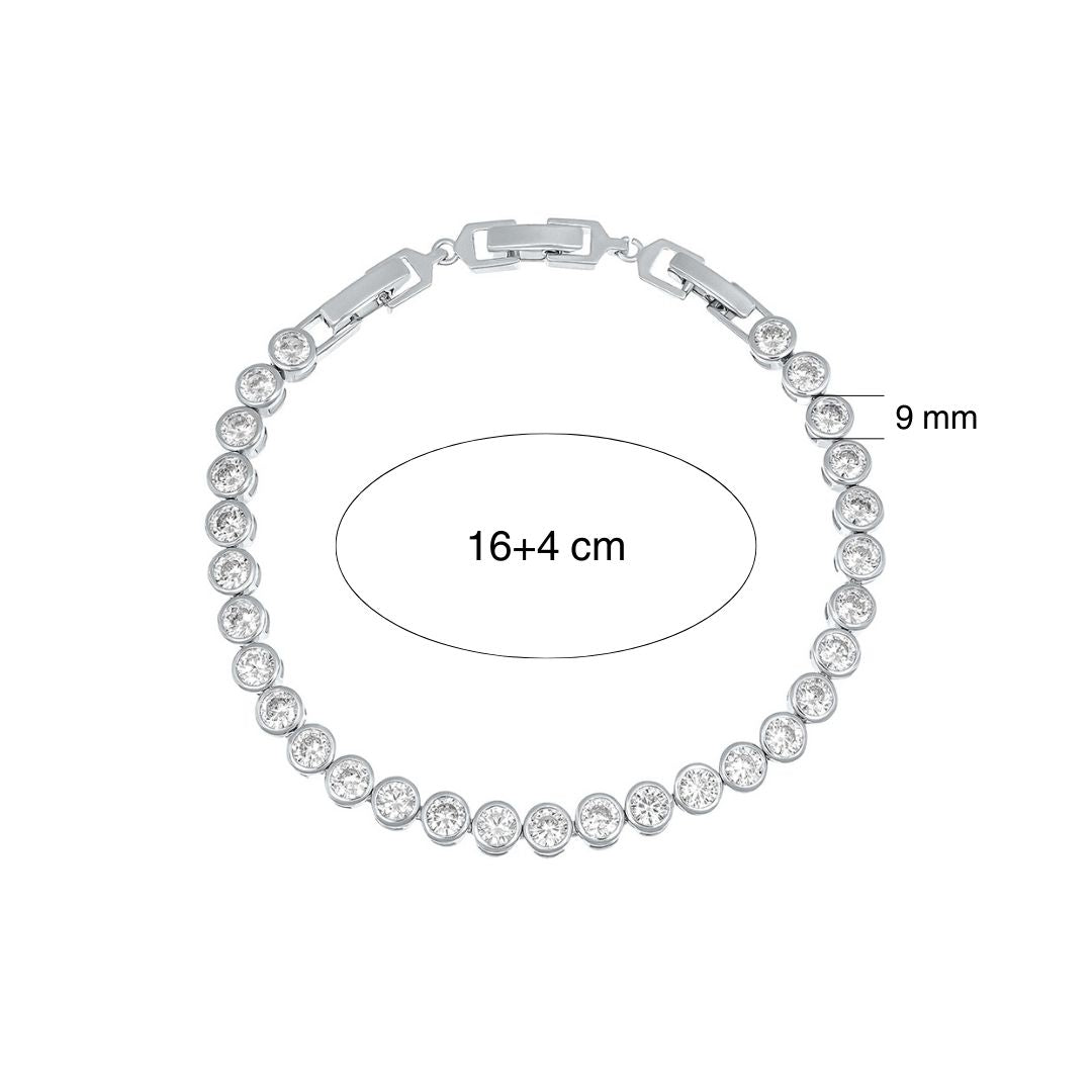 Classic tennis bracelet mit Maße