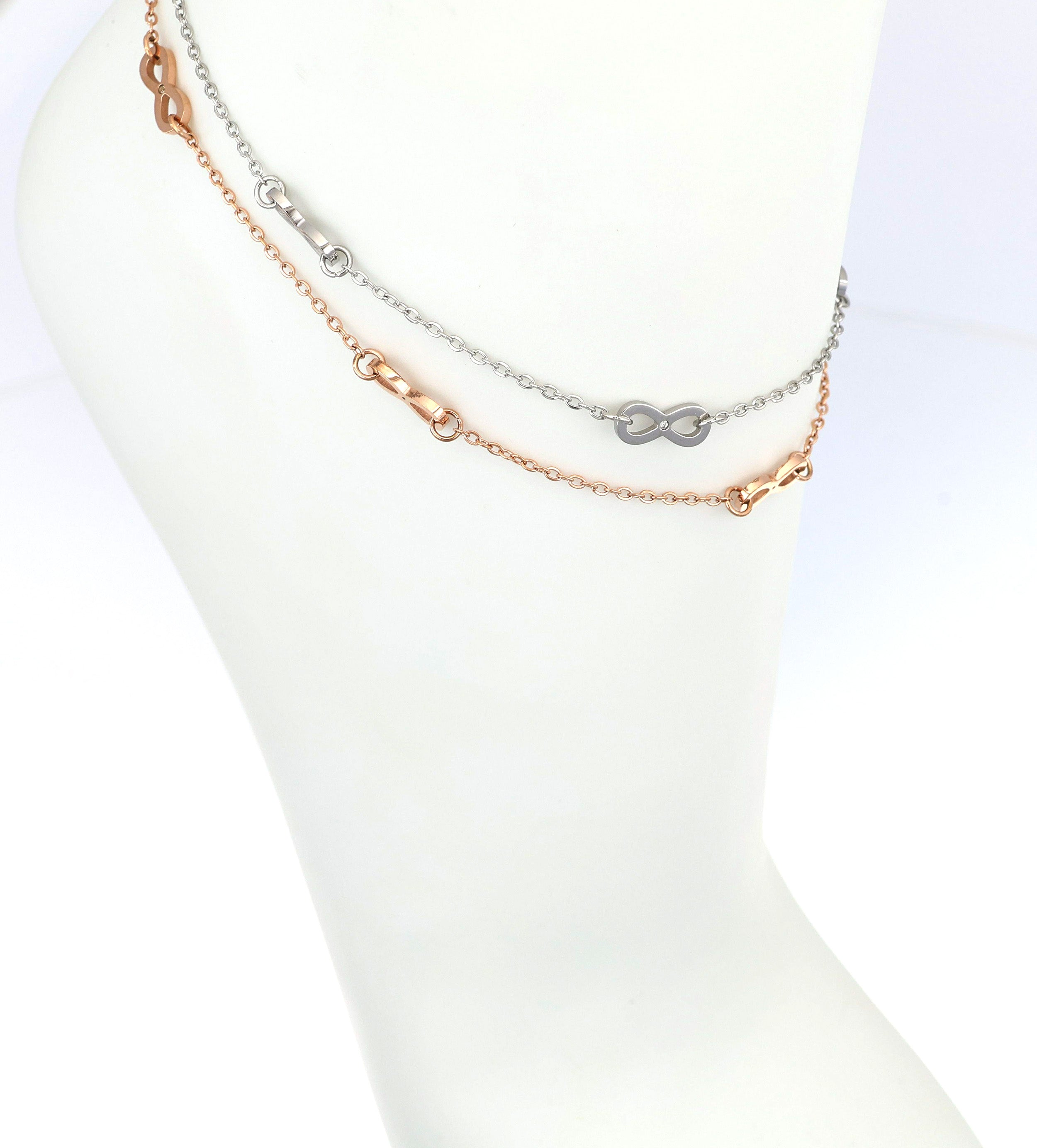 Infinity Anklet in beiden Farben