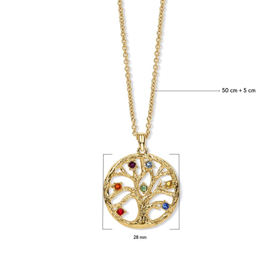 Chakra Tree Of Life pendant mit Maße