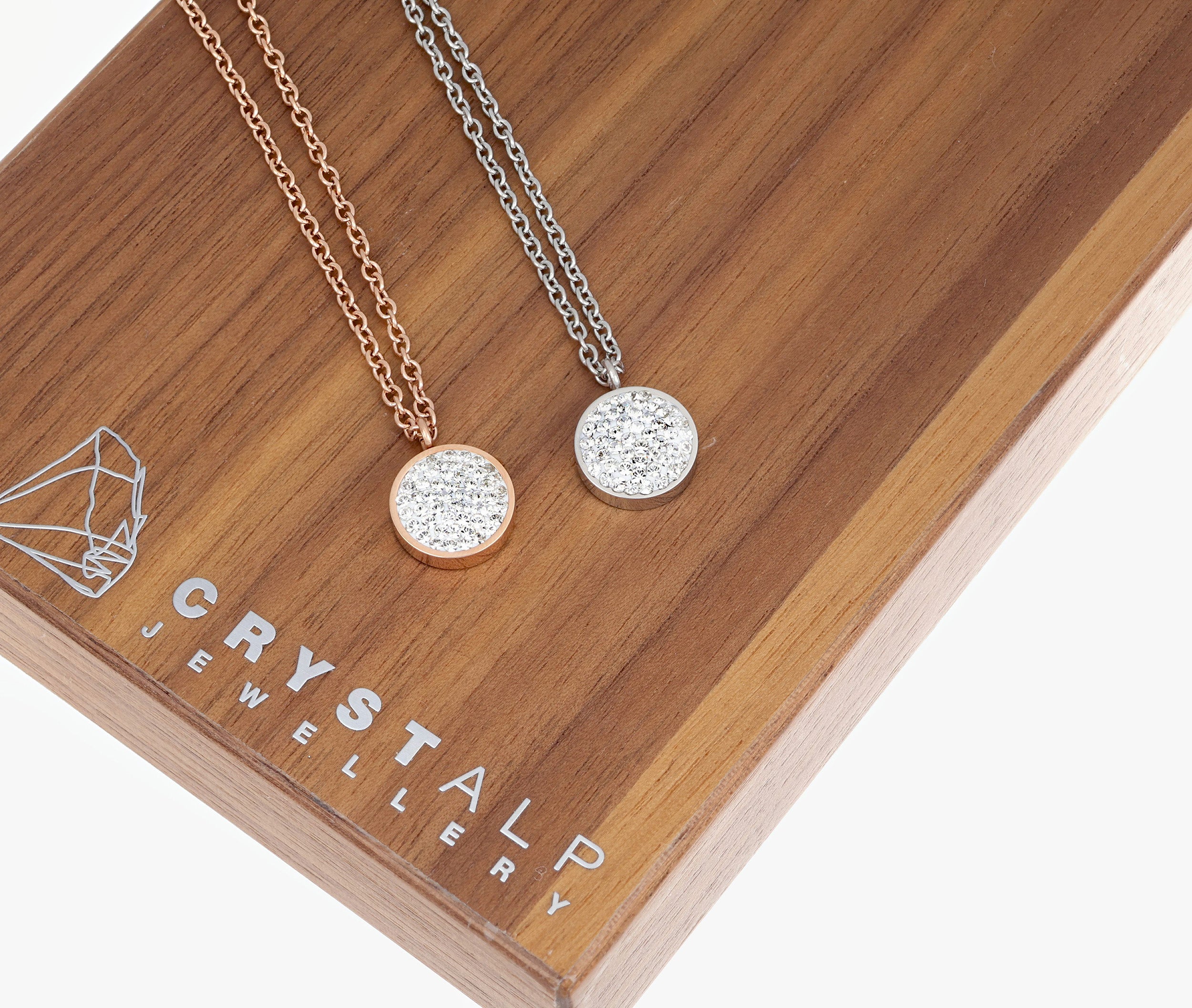 Round coin pendant in beiden Varianten