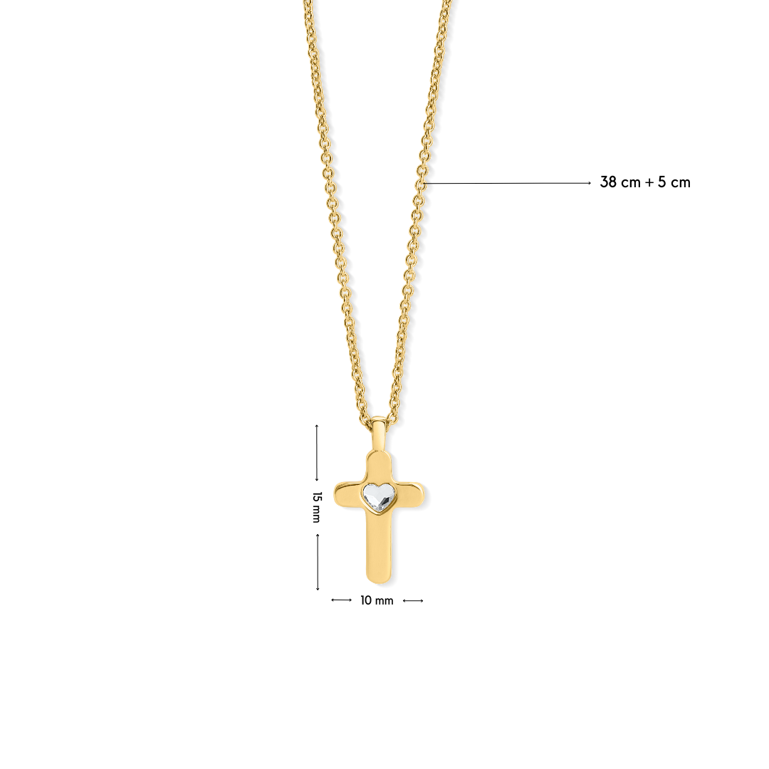 Heart Cross pendant mit Maße