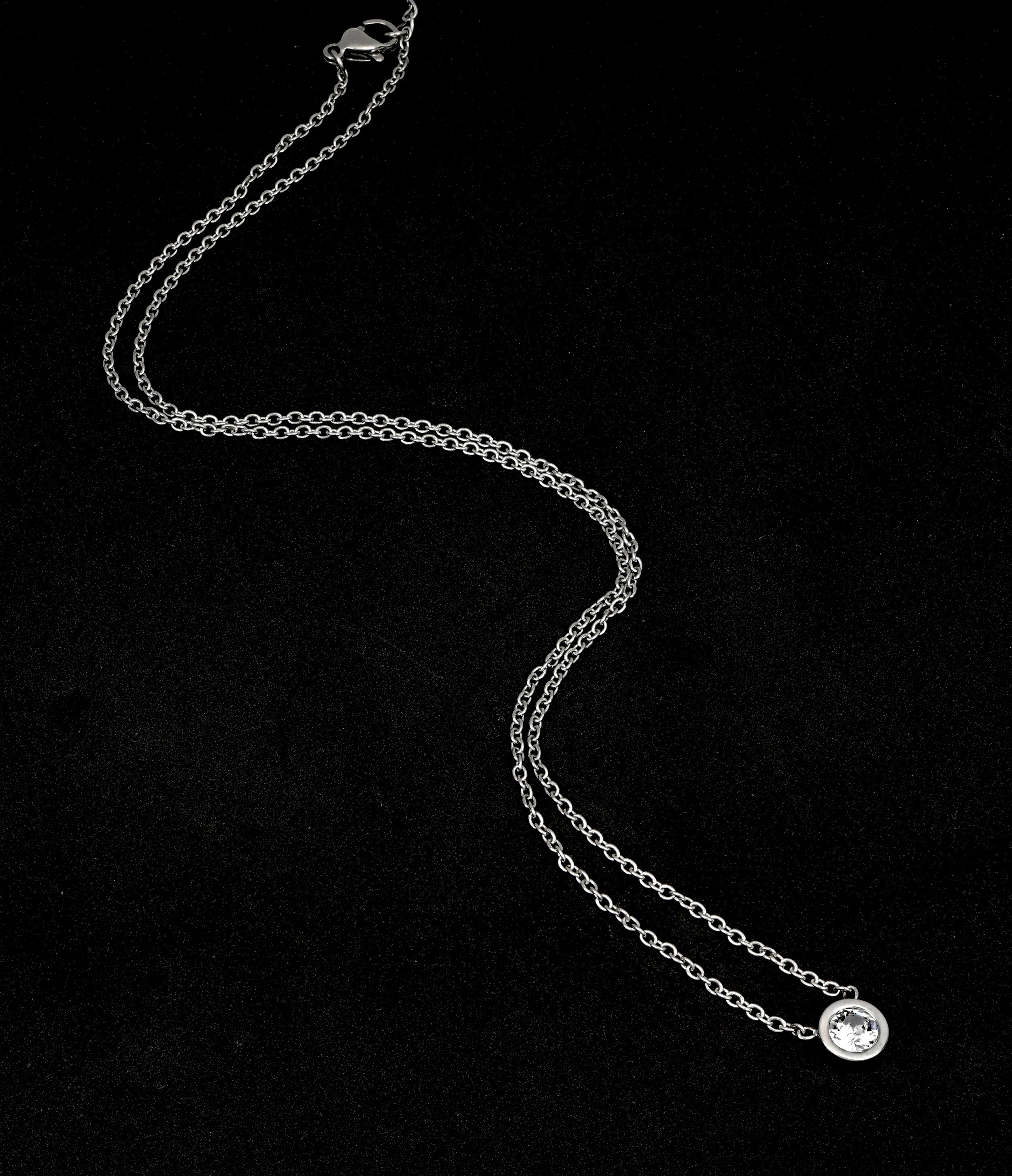 Solitare crystal pendant - crystalpjewelry