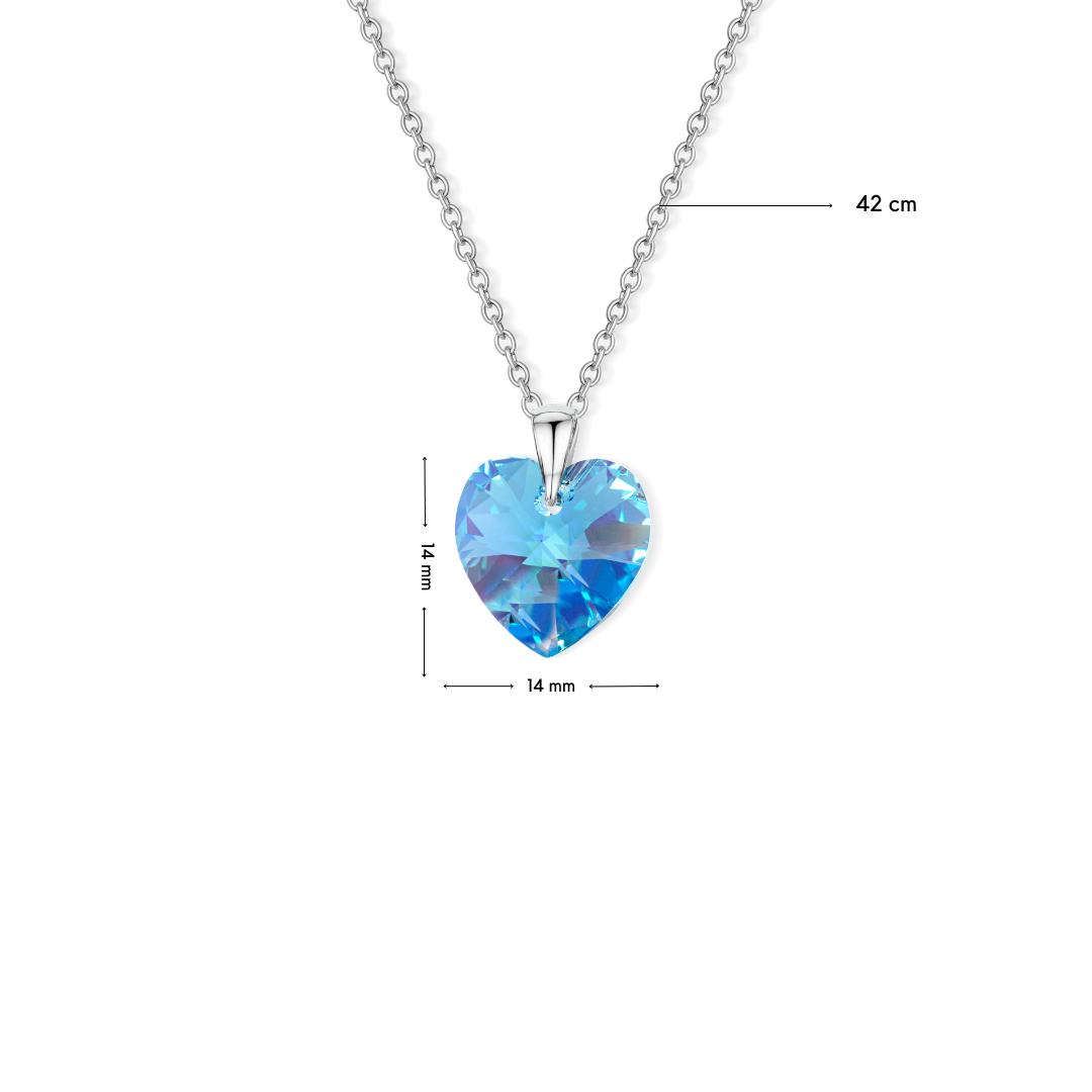 Small Lovely Heart Pendant mit Maße