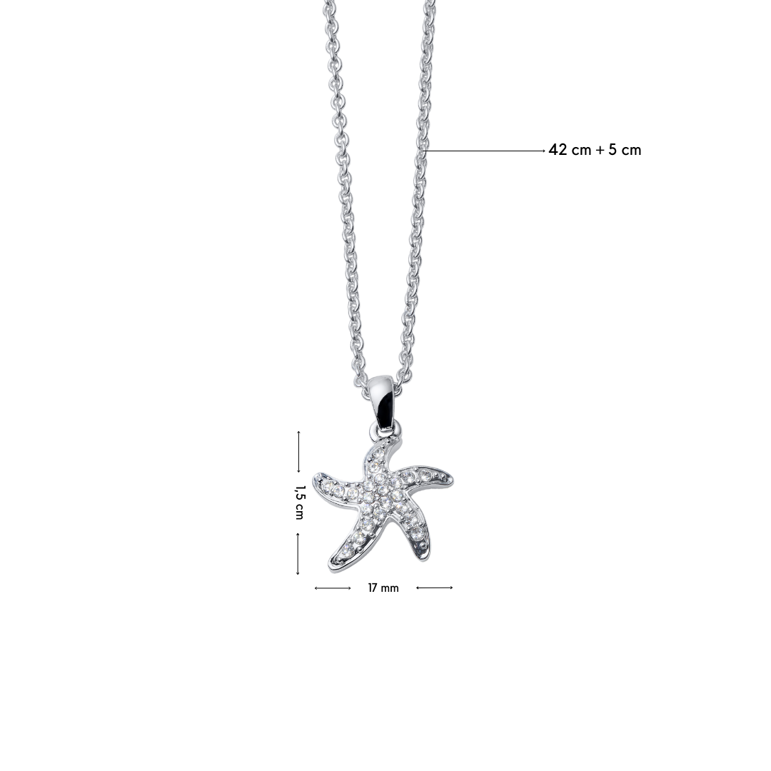 Starfish Pendant mit Maße