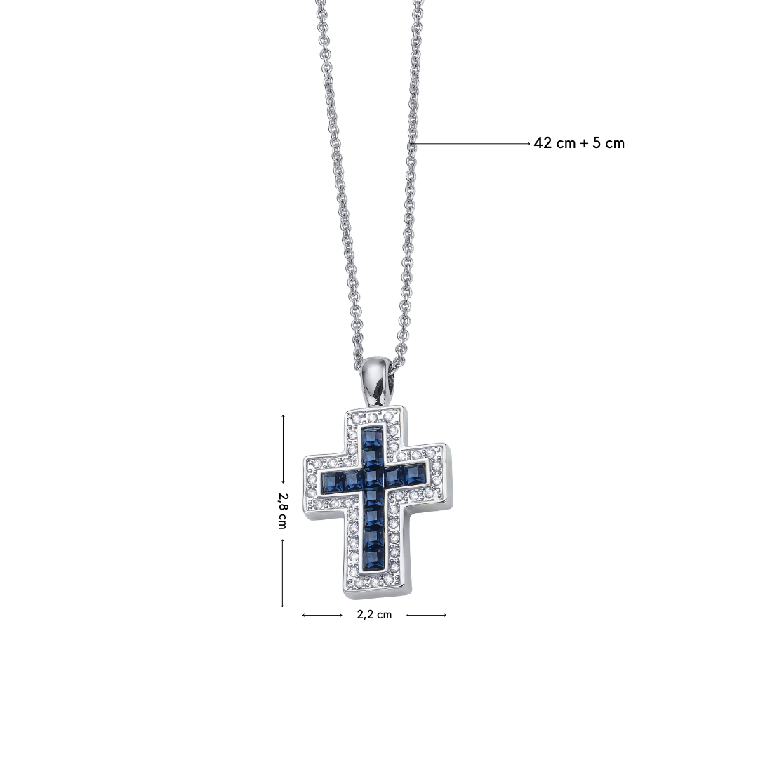 Frame Cross Pendant mit Maße