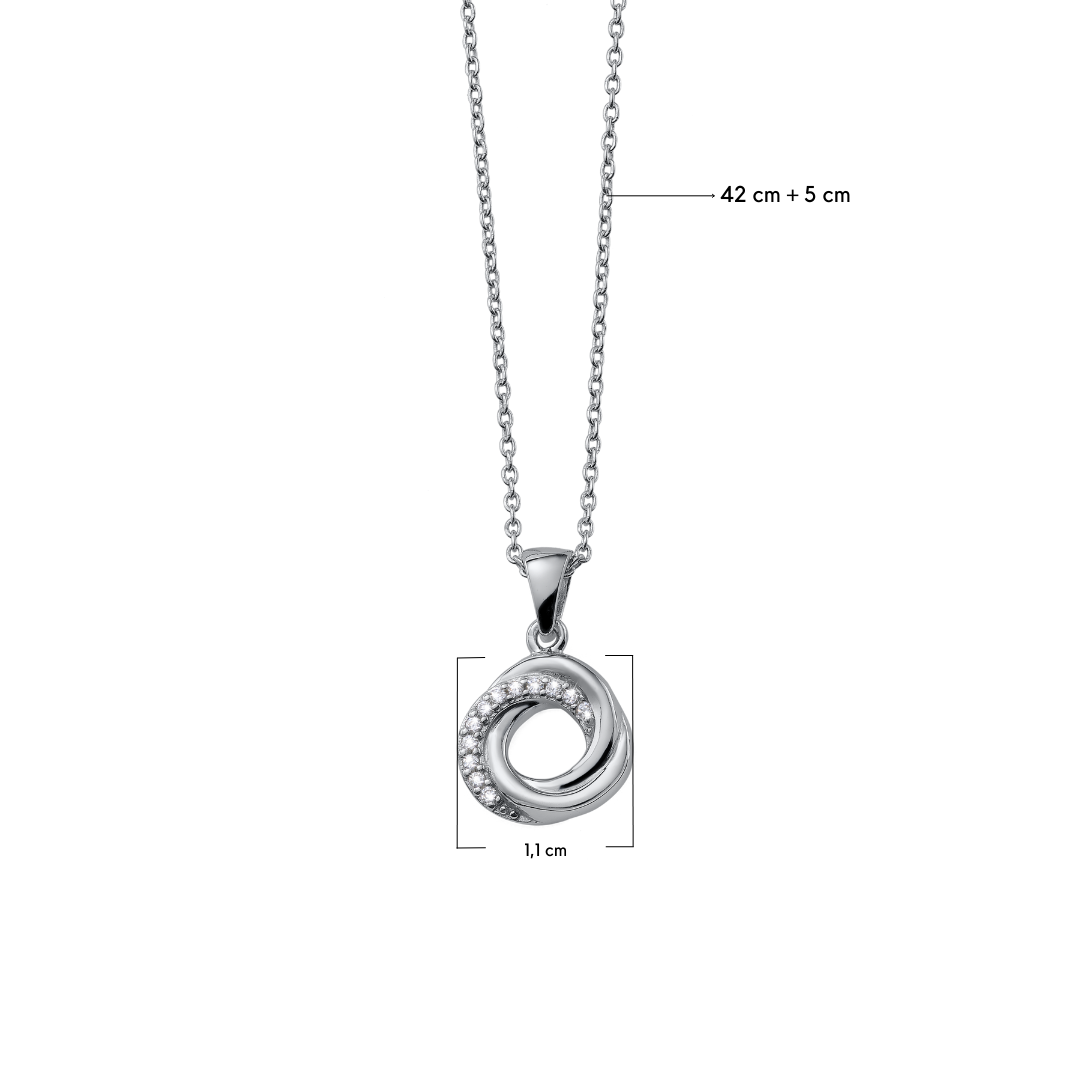 Trilogy Silver Pendant mit Maße
