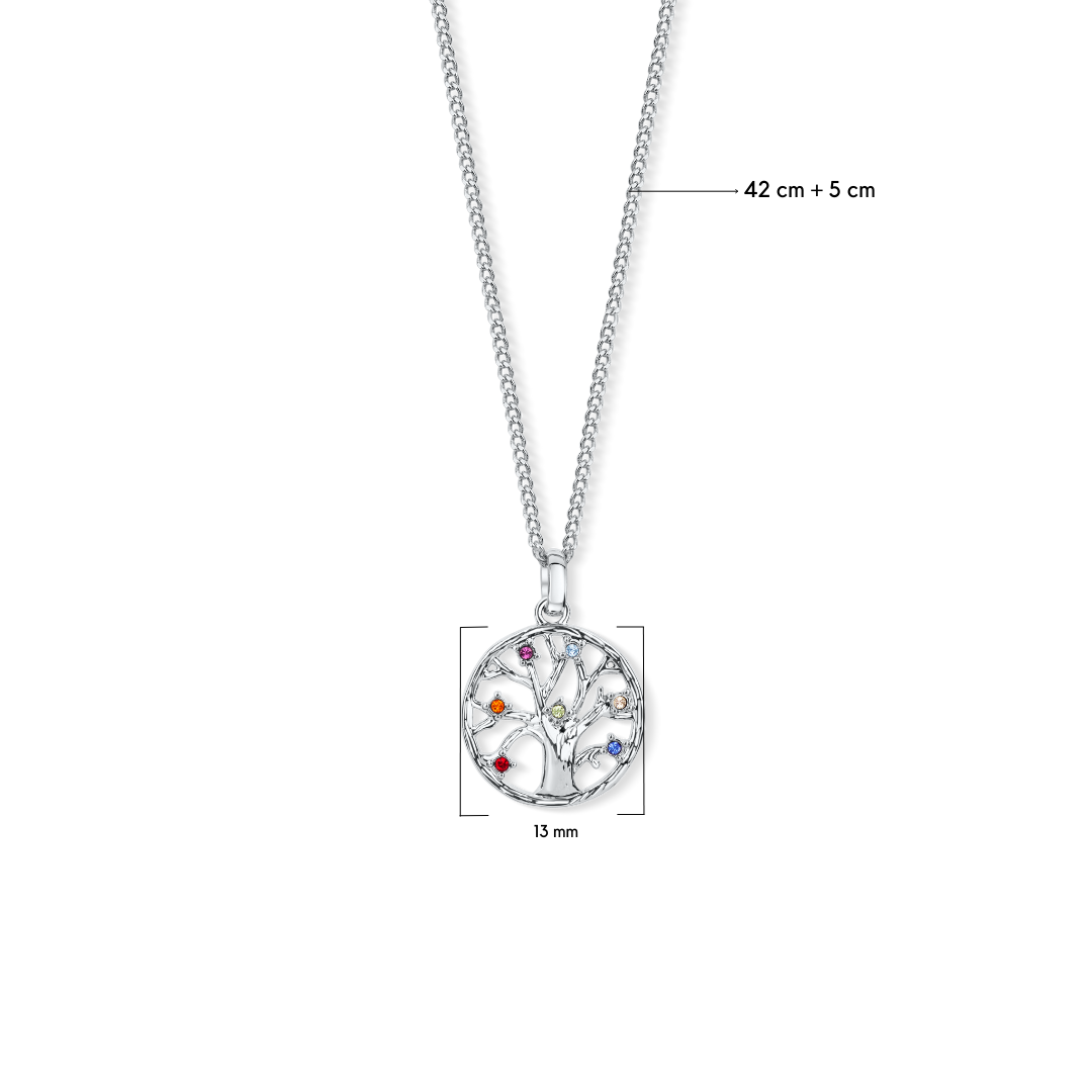 Chakra Tree of Life small Pendant mit Maße