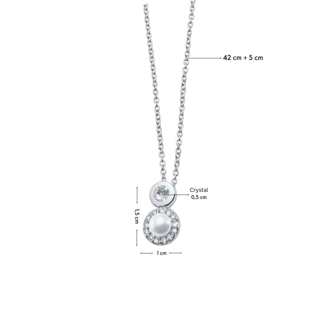 Sofia Pearl Double Pendant mit Maße