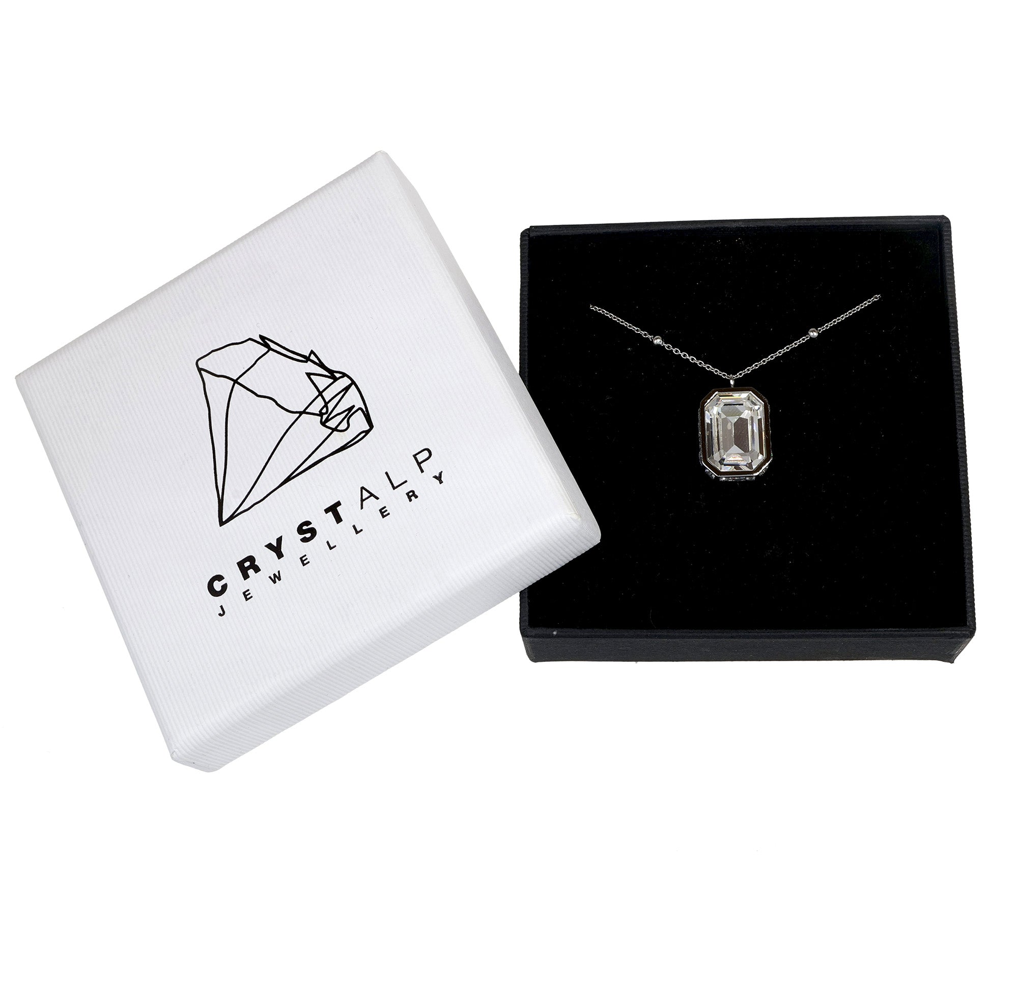 Octagon pendant in der Schmuckverpackung