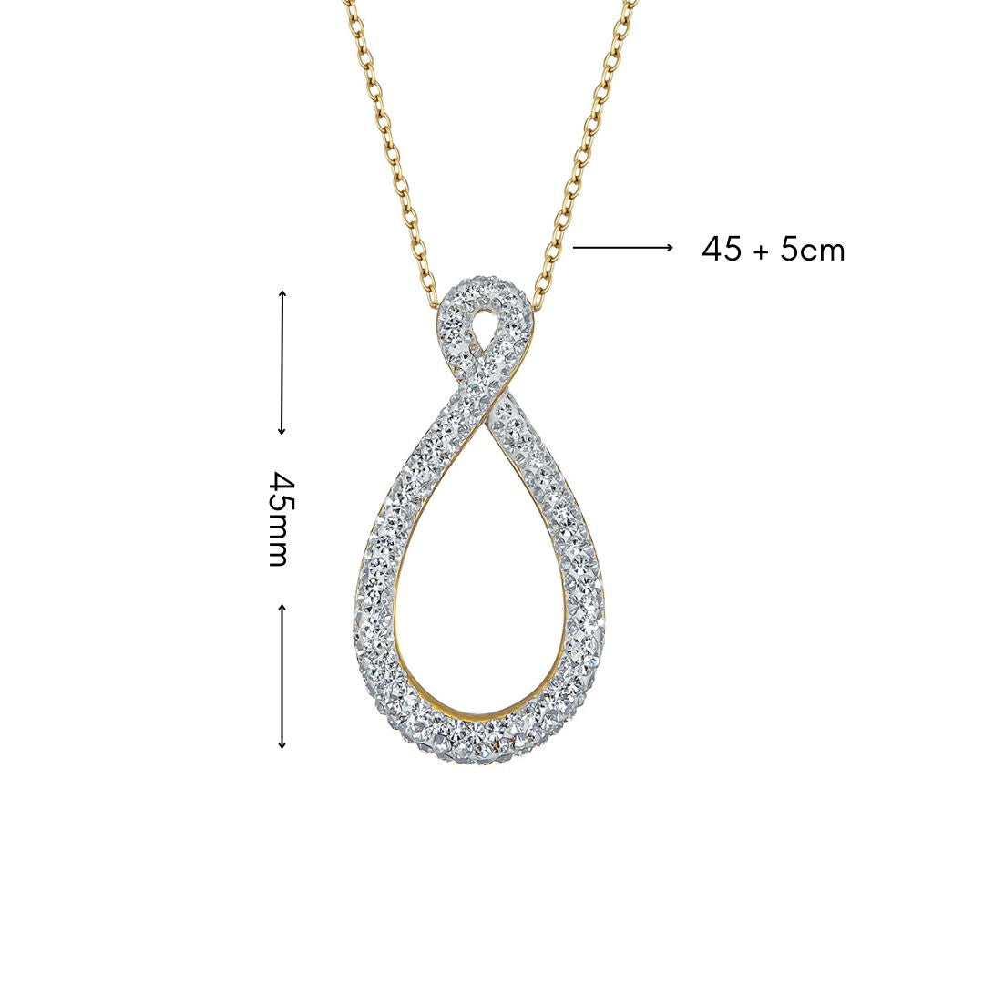 premium infinity pendant maße
