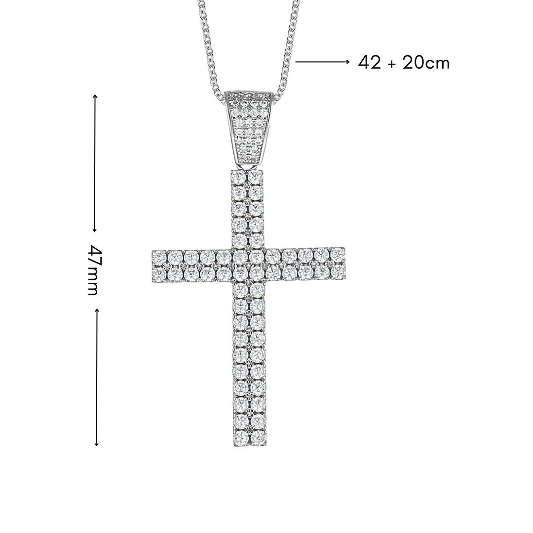 rely cross pendant maße