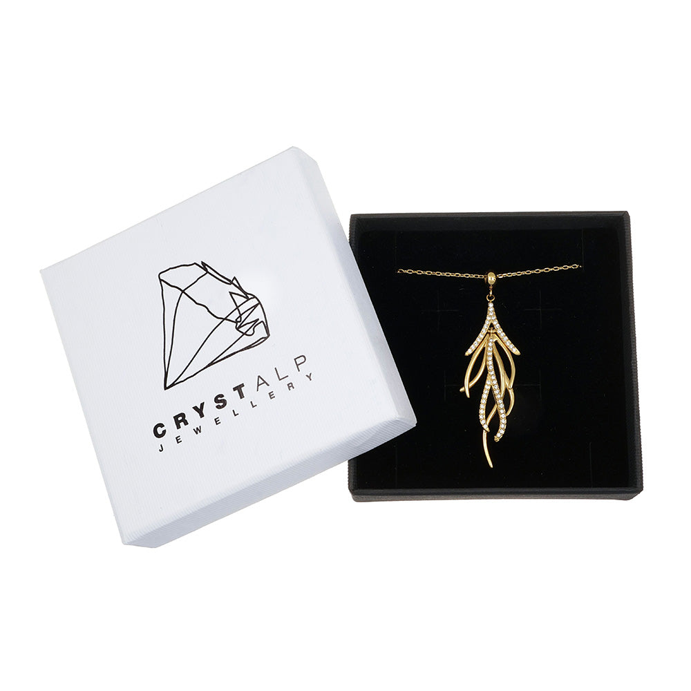 Les Jardins Pendant in der Crystalp Schmuckverpackung