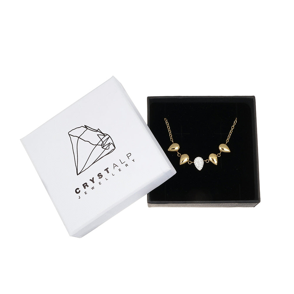 Briolette Pendant in der Crystalp Schmuckverpackung