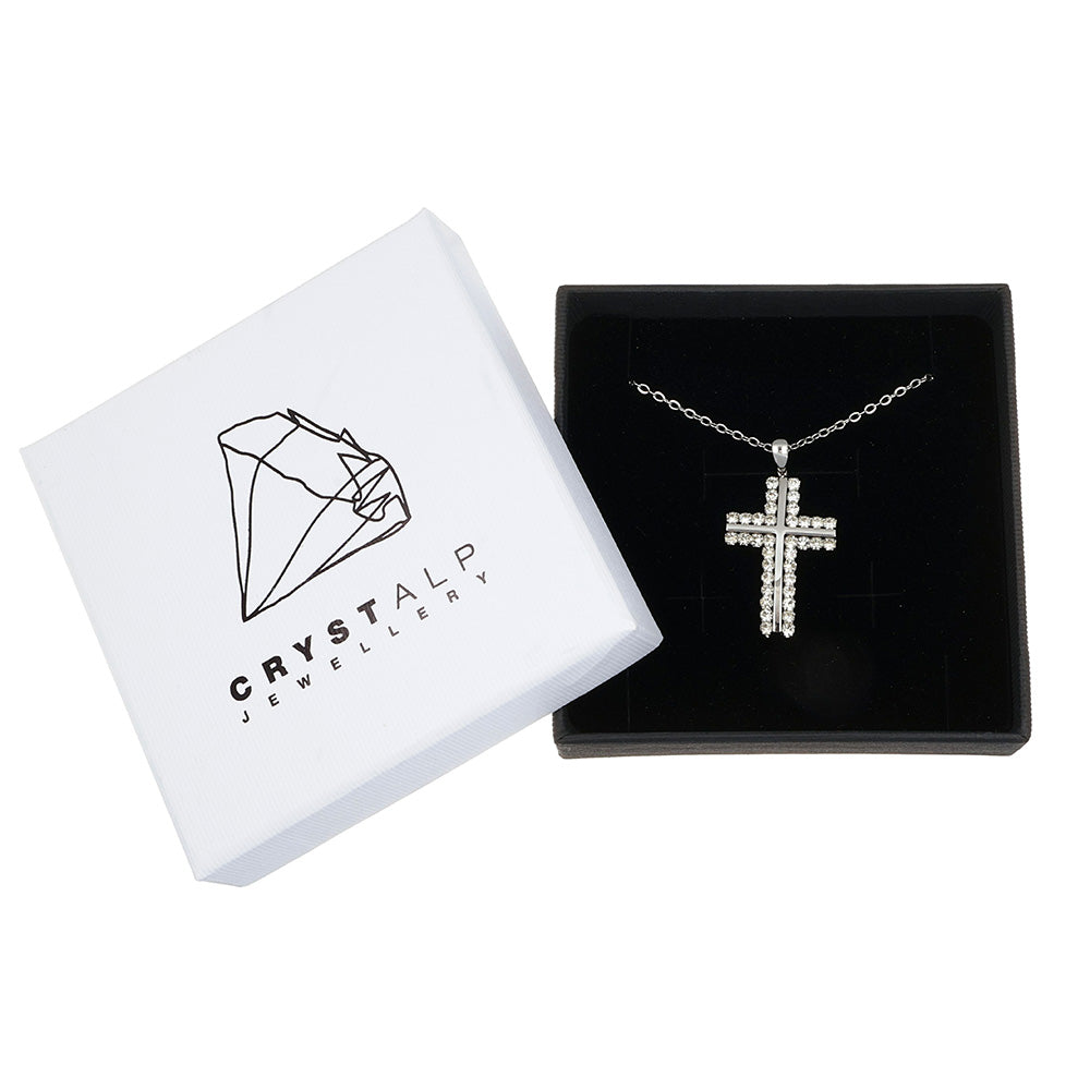 croix crystal pendant in der Crystalp Schmuckverpackung