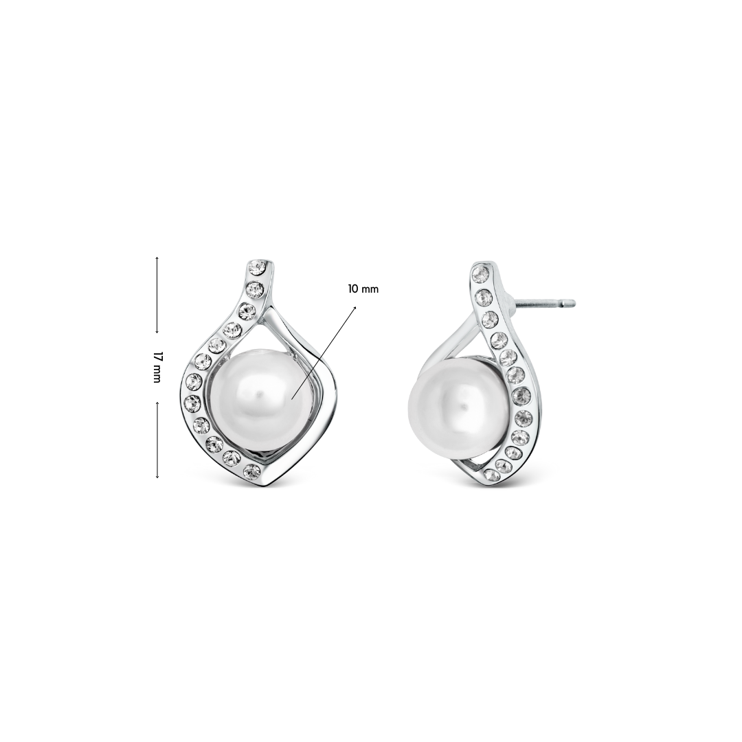 Dahlia Pearl Earrings mit Maße