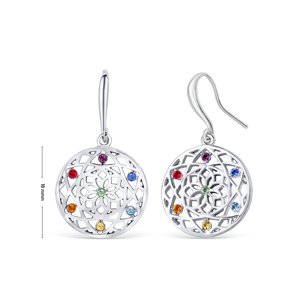 Chakra Flower earrings mit MaĂźe