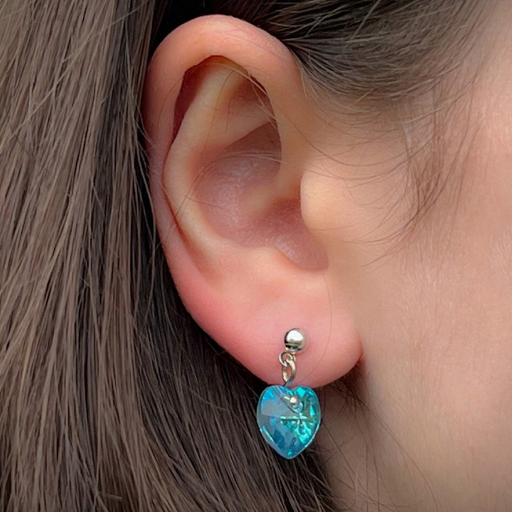 Simple Heart Earrings - crystalpjewelry
