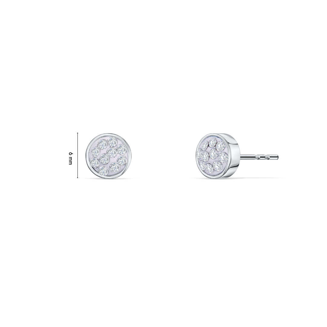 Round coin earrings mit Maße