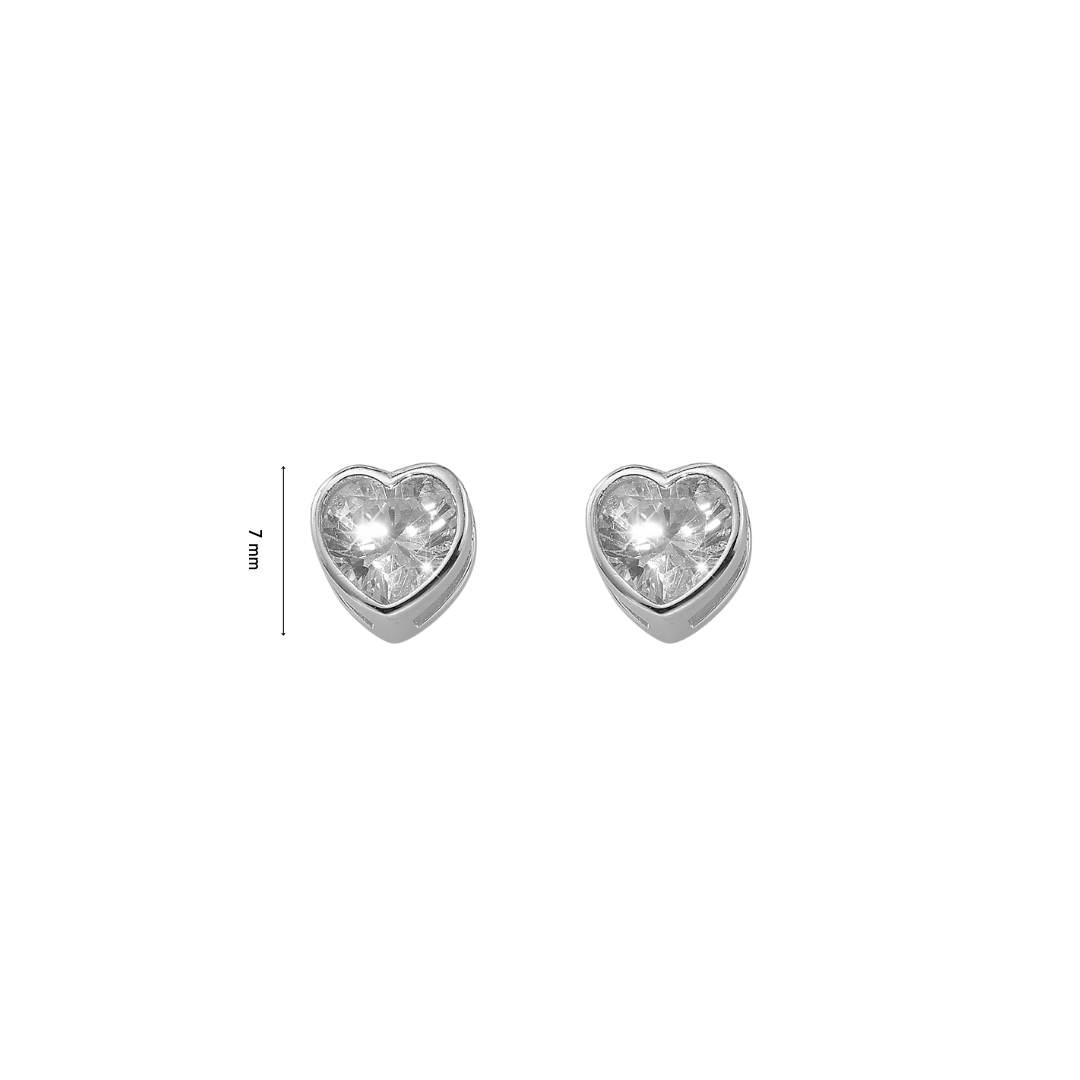Lovers Silver Earring mit Maße