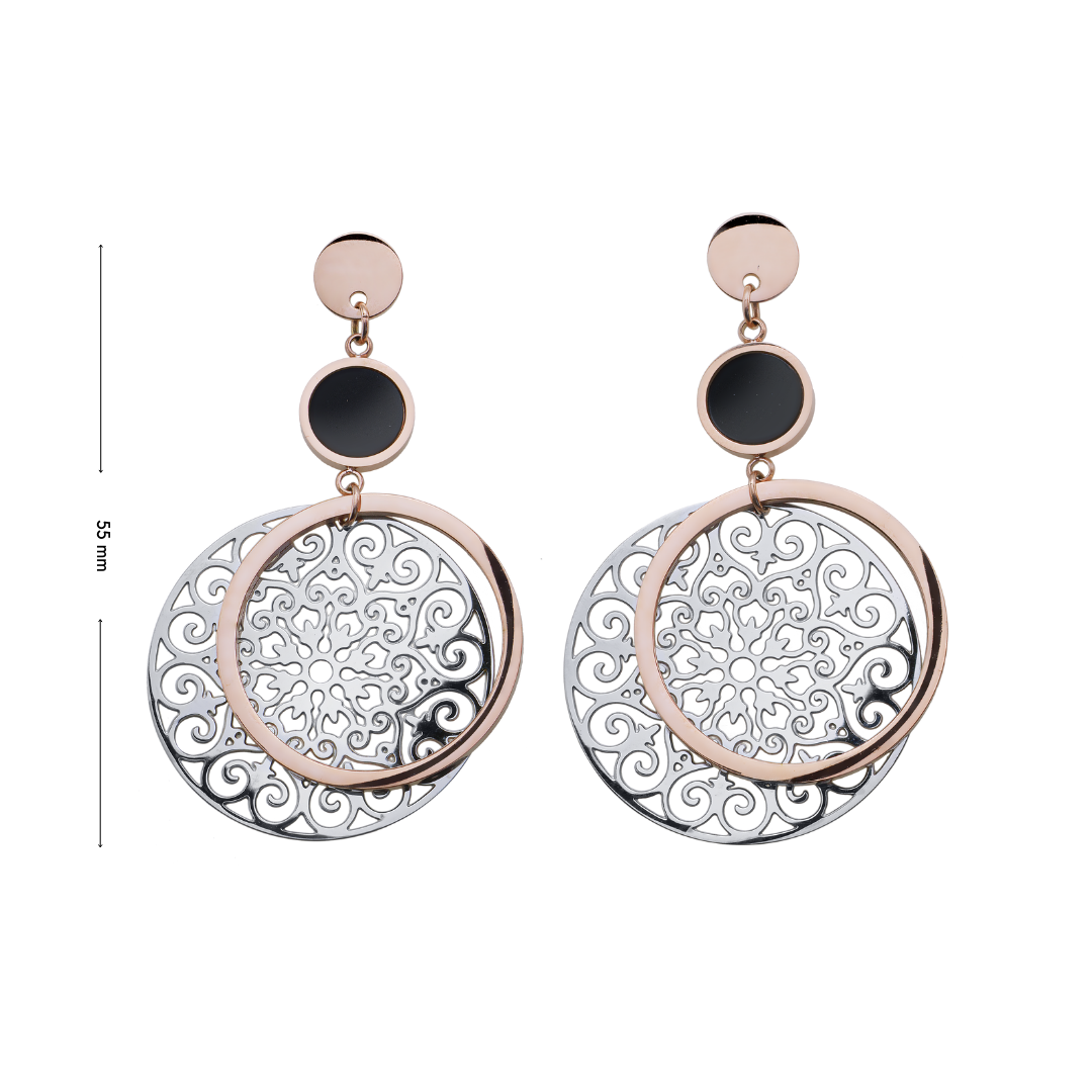 Ornamental Earring mit Maße