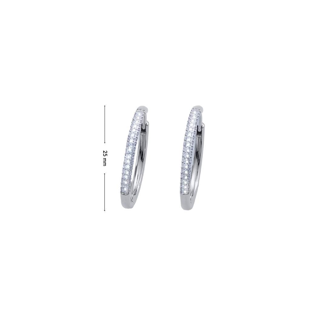 Fine Hoop Earrings mit Maße