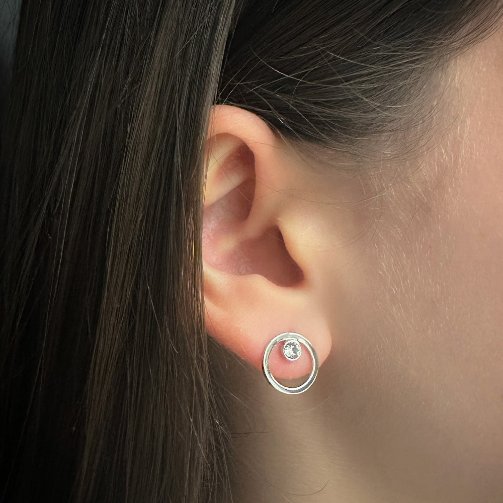 Mirage pin earrings