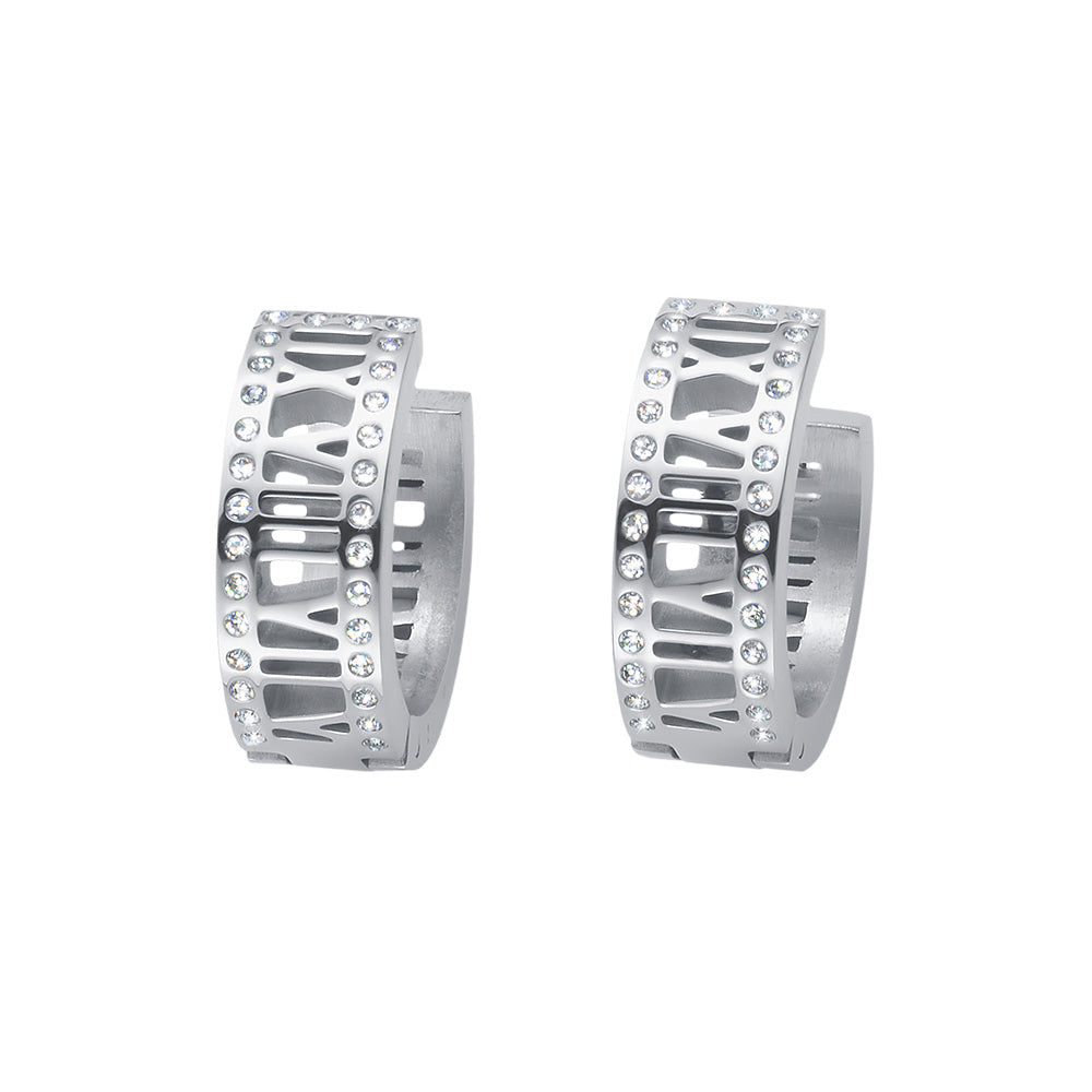 Orecchini a cerchio del tempo