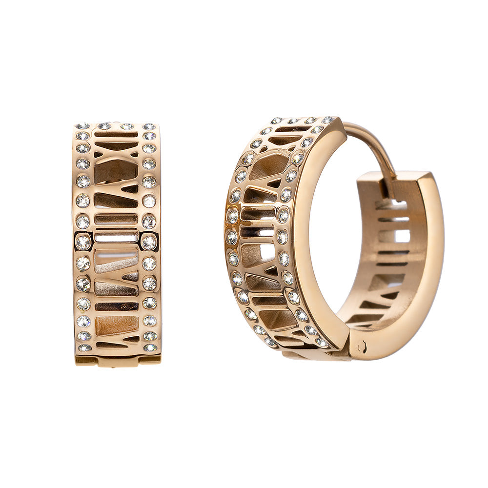 Orecchini a cerchio del tempo