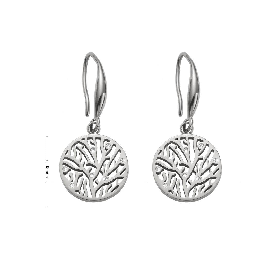 Coral hanging earrings mit Maße