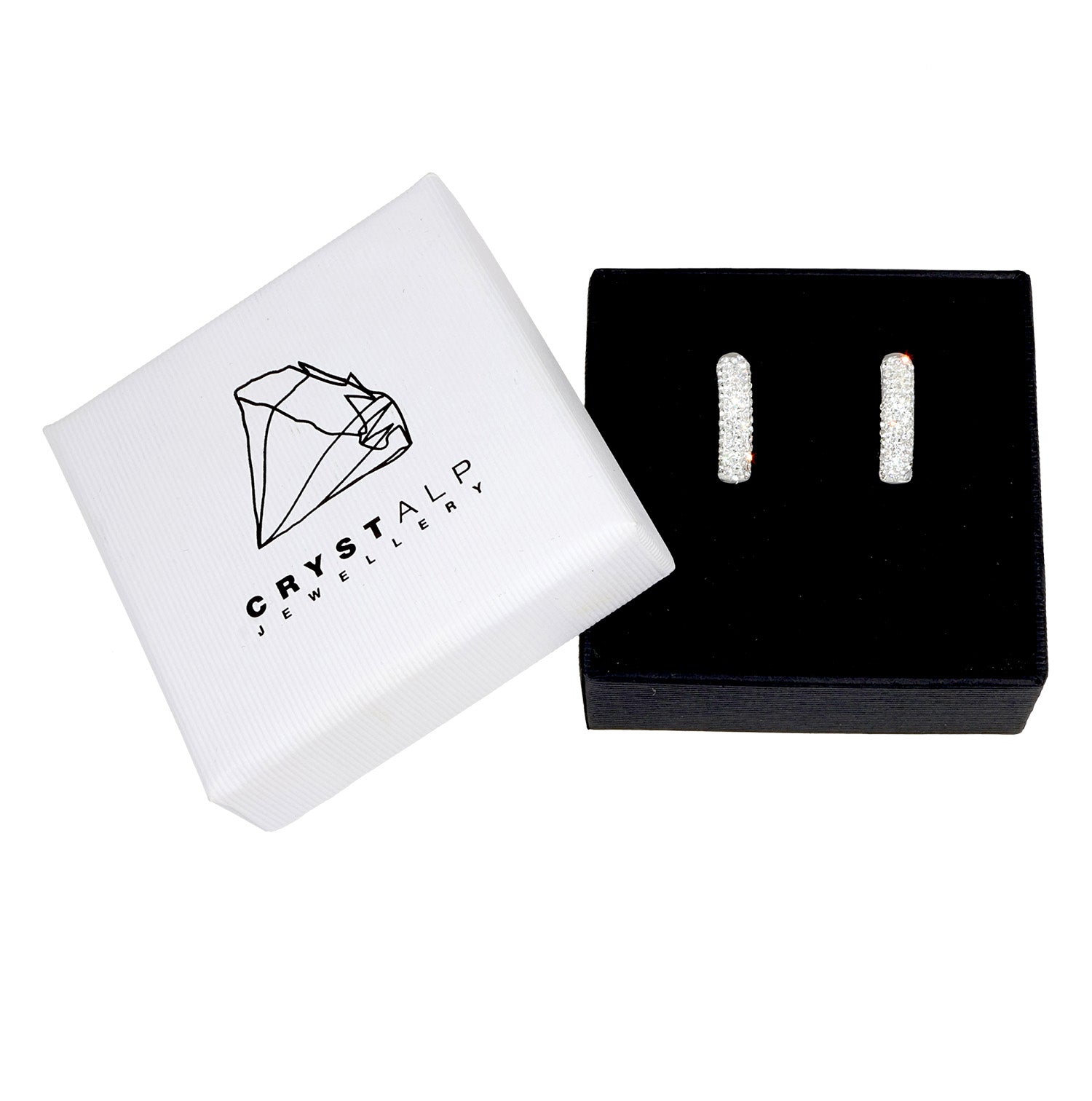 Starlight earrings in der Crystalp Schmuckverpackung