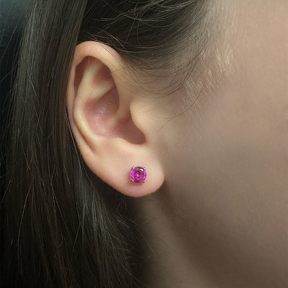 Feel silver pin earring