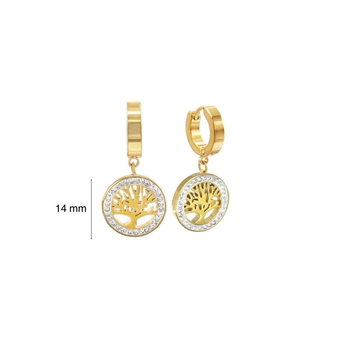 Eden tree of life earrings mit Maße
