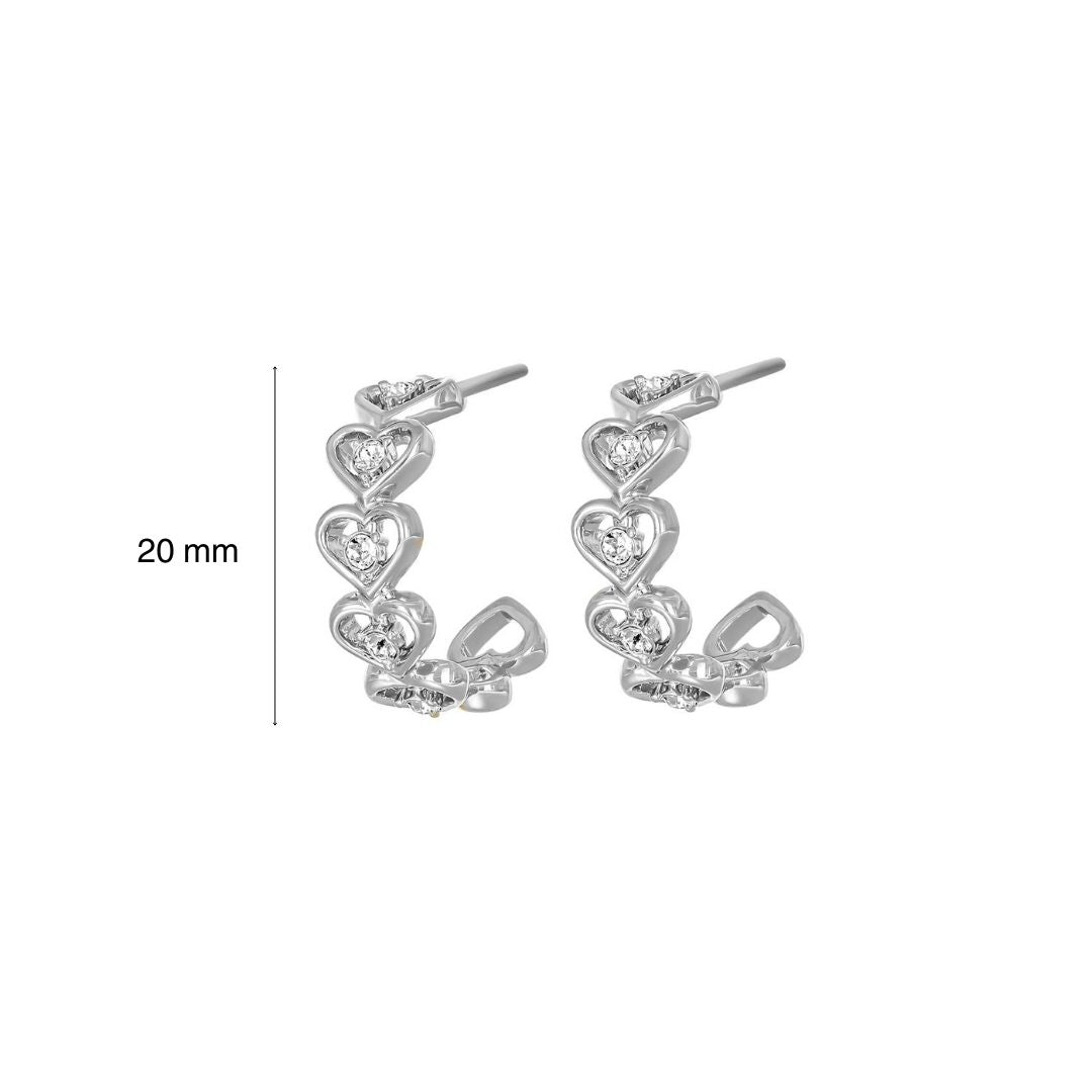 Celtic love hoop earrings mit Maße