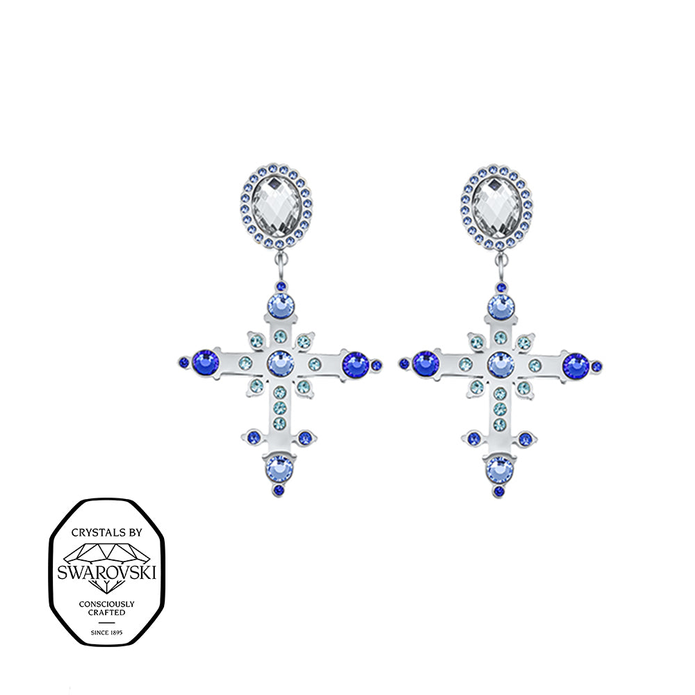 Faith cross earrings