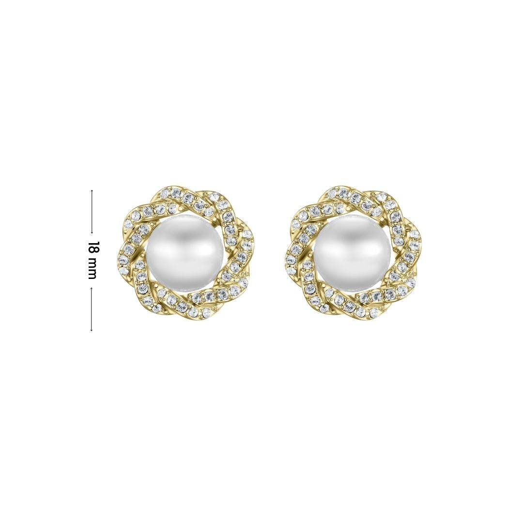 Rich pearl earrings mit Maßen