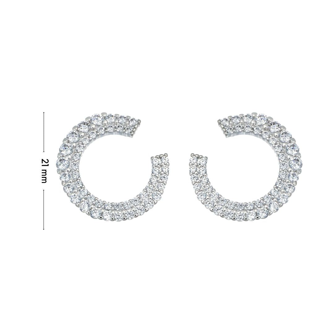 Typo earrings mit Maße