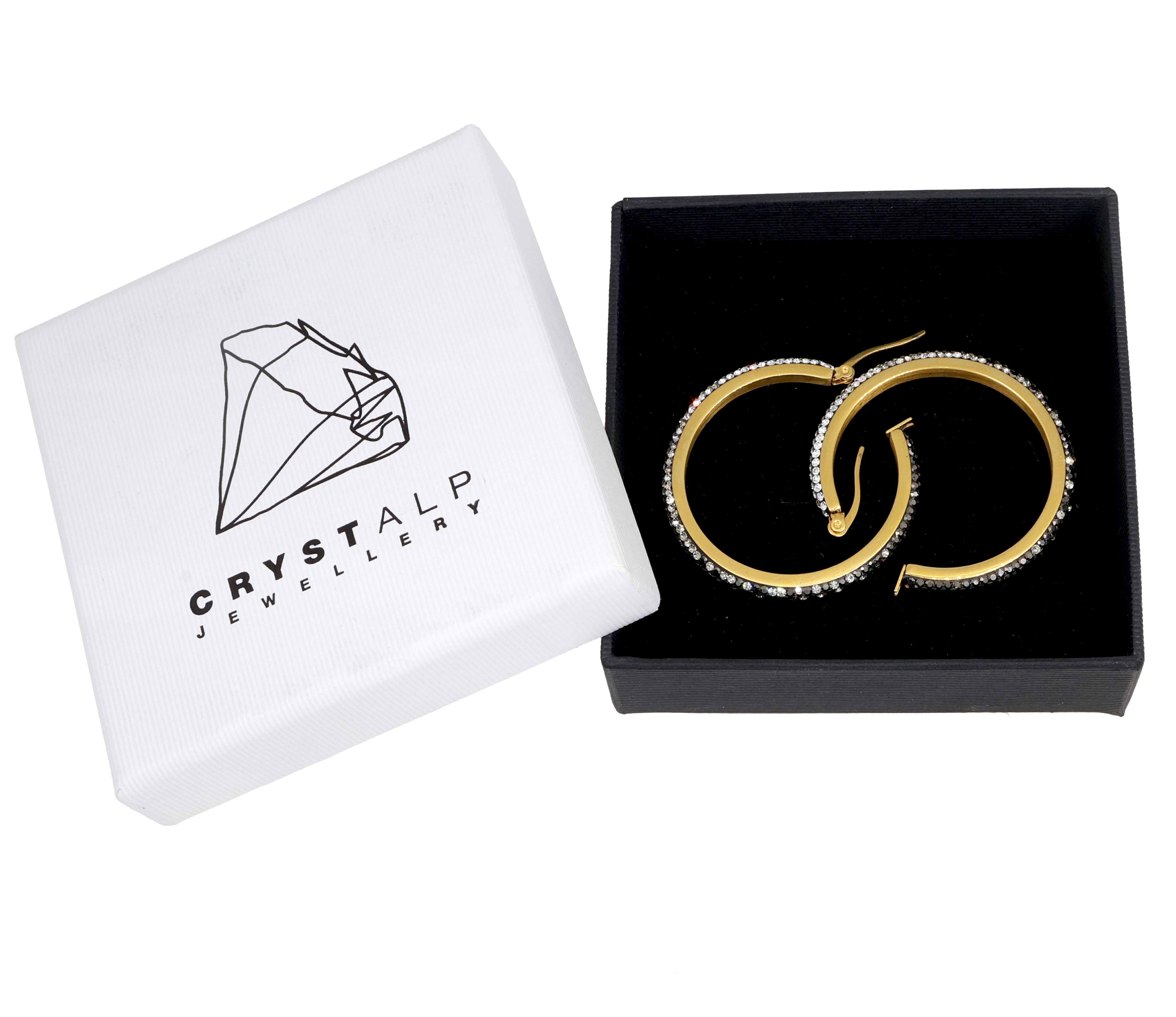 Glow large hoop earrings