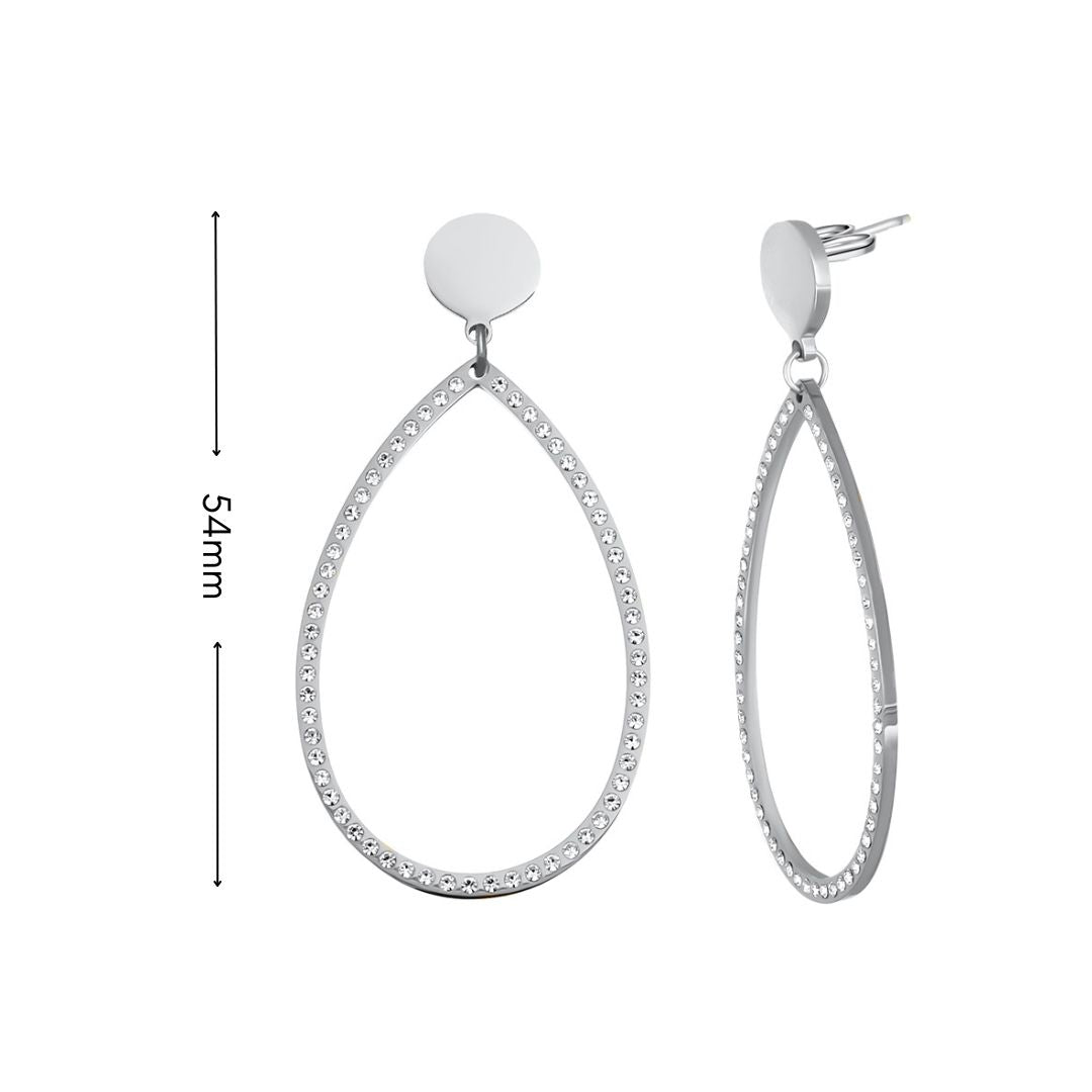 giant drop earrings maße