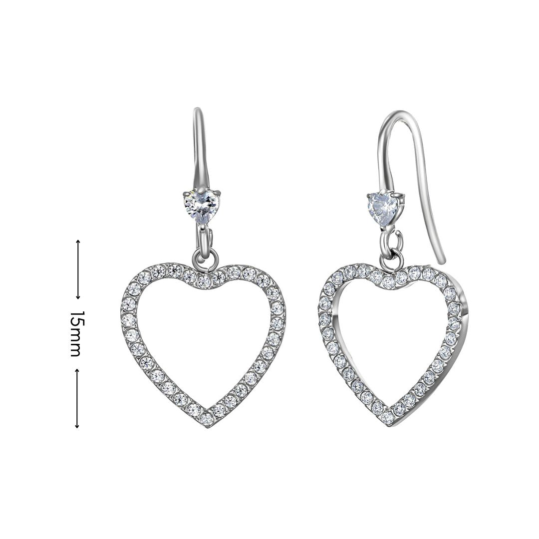 brill heart earrings maße