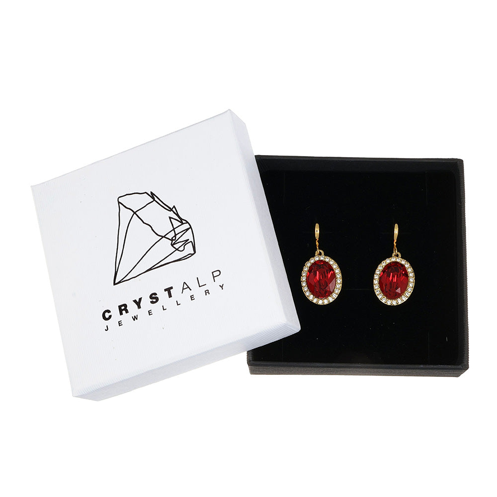 oval sunkissed hanging earrings