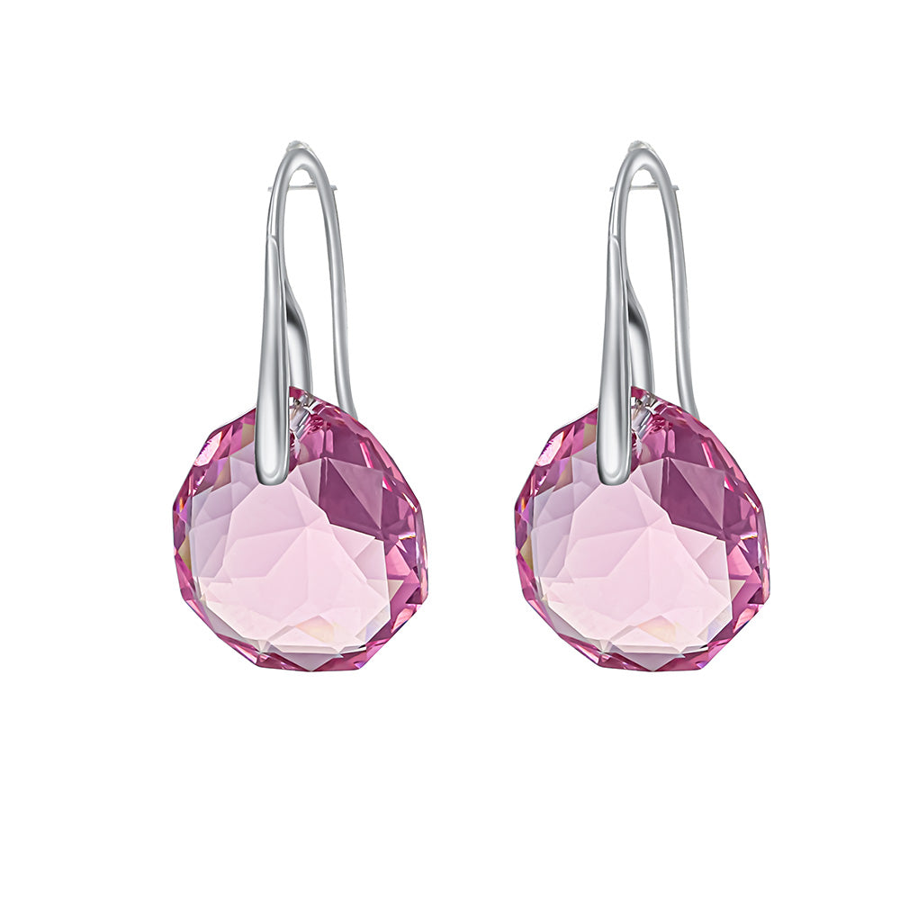 majestic earrings light rose